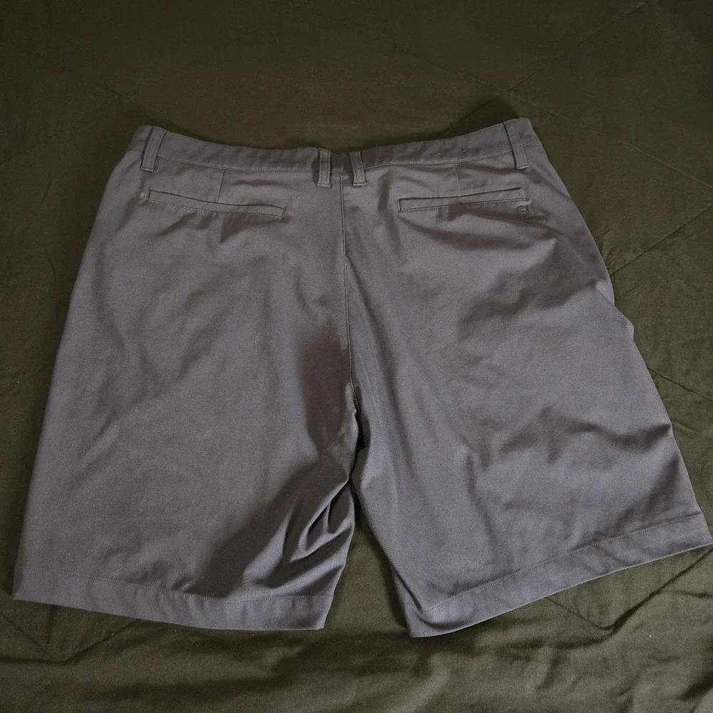 FootJoy Shorts Mens 38 Blue‎ Chino Golf Flat Front Performance Polyester Summer